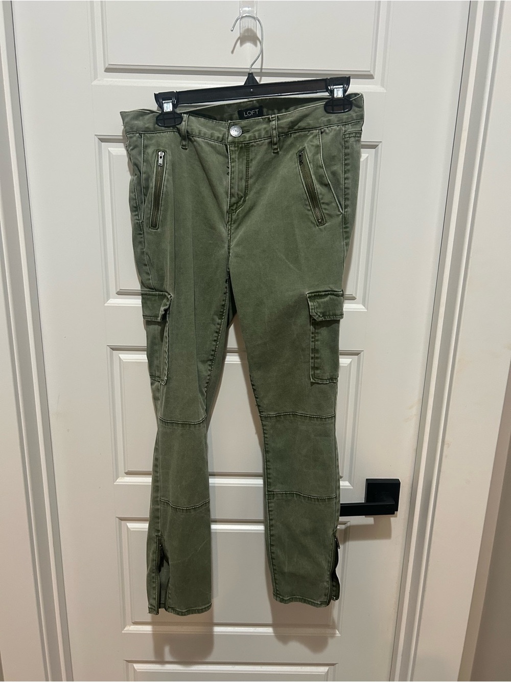 LOFT Olive Utility Cargo Pants